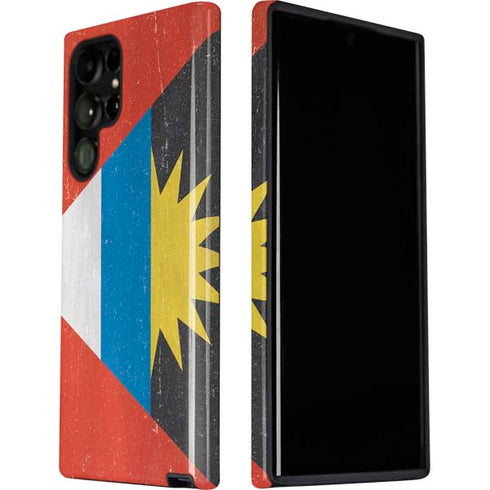 Antigua and Barbuda Flag Distressed Galaxy S22 Ultra Pro Case